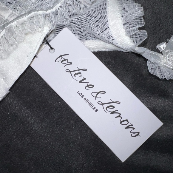 For Love and Lemons Forever Bridal Garter Bustier Size Large New with tags - Picture 8 of 12